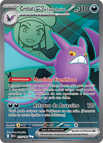 Carta Crobat ex da Equipe Rocket (217 / 182)