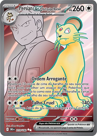 Carta Persian ex da Equipe Rocket (219 / 182)