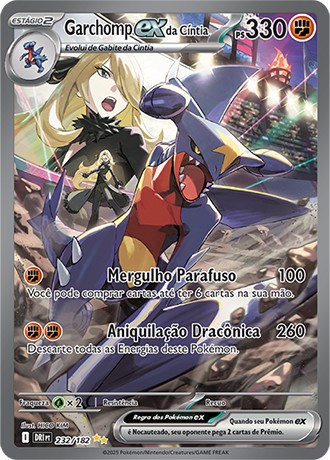 Carta Garchomp ex da Cíntia (232 / 182)