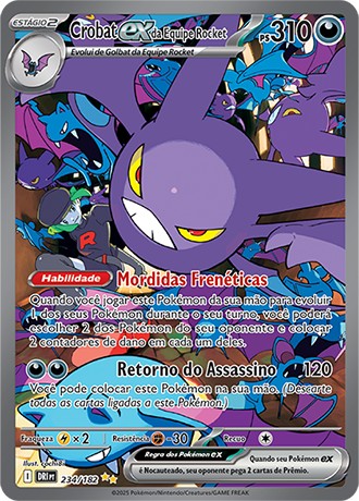 Carta Crobat ex da Equipe Rocket (234 / 182)