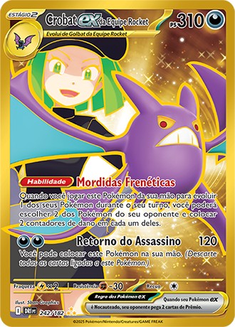 Carta Crobat ex da Equipe Rocket (242 / 182)