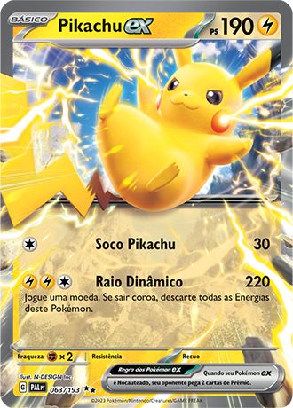 Carta Pikachu ex (63 / 193)