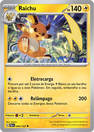 Carta Raichu (64 / 193)