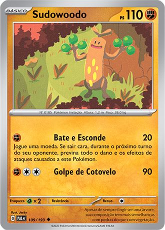 Carta Sudowoodo (109 / 193)