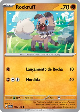 Carta Rockruff (116 / 193)