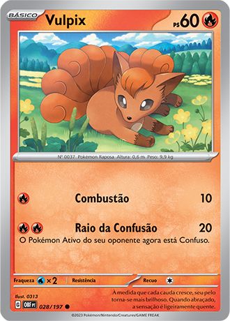 Carta Vulpix (28 / 197)