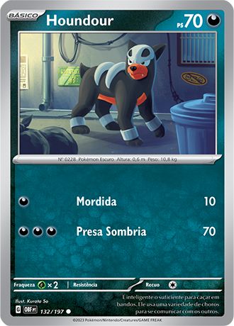 Carta Houndour (132 / 197)