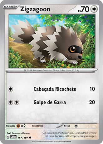 Carta Zigzagoon (167 / 197)