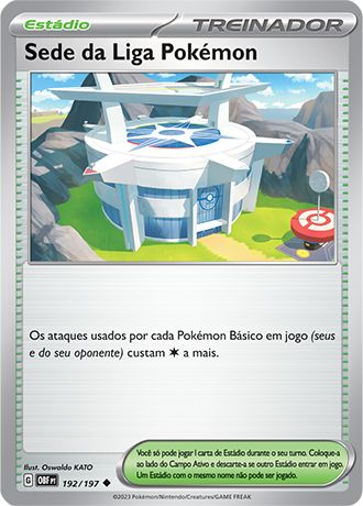 Carta Sede da Liga Pokémon (192 / 197)