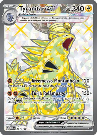 Carta Tyranitar ex (211 / 197)