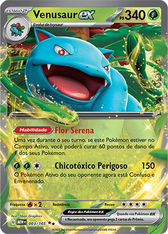 Carta Venusaur ex (3 / 165)