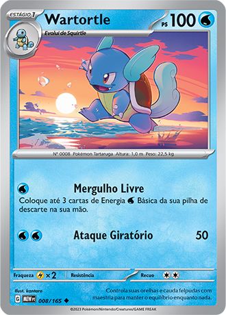 Carta Wartortle (8 / 165)