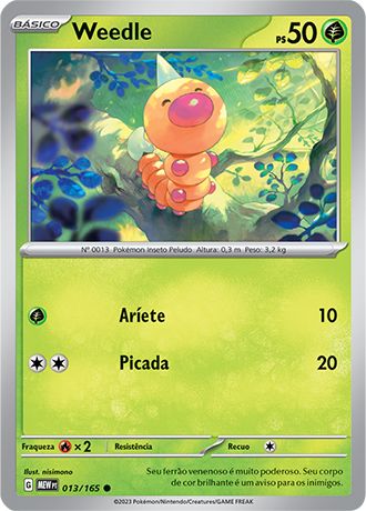 Carta Weedle (13 / 165)