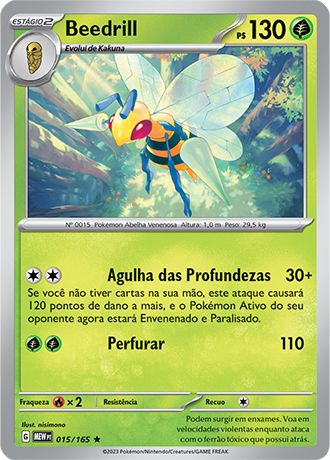 Carta Beedrill (15 / 165)