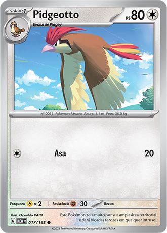 Carta Pidgeotto (17 / 165)