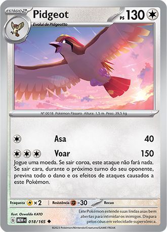 Carta Pidgeot (18 / 165)