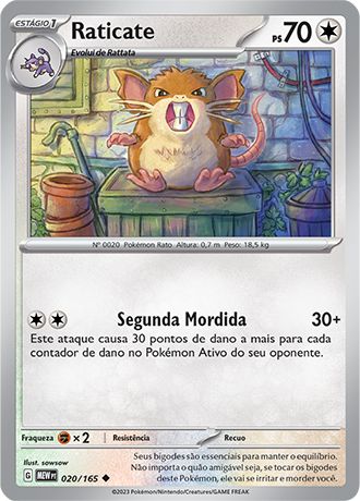 Carta Raticate (20 / 165)