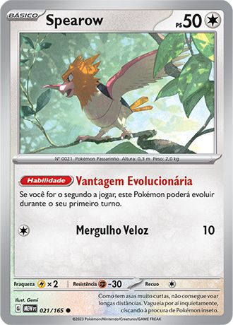 Carta Spearow (21 / 165)