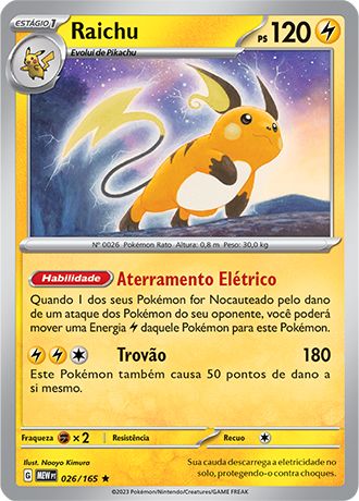 Carta Raichu (26 / 165)