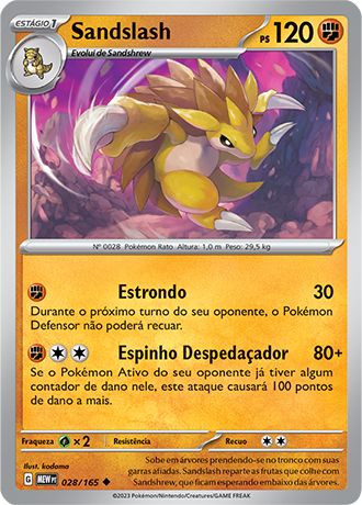 Carta Sandslash (28 / 165)