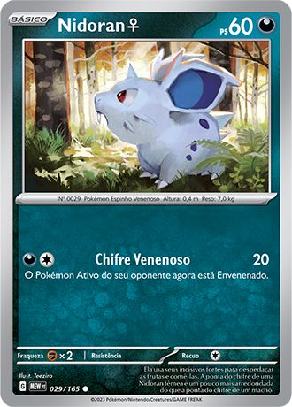 Carta Nidoran Fêmea (29 / 165)