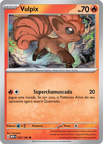 Carta Vulpix (37 / 165)