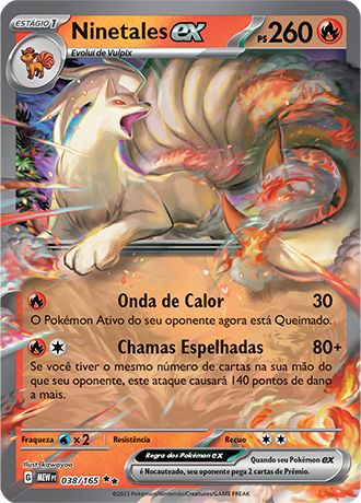 Carta Ninetales ex (38 / 165)