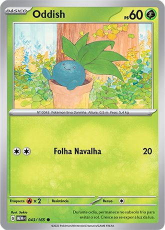 Carta Oddish (43 / 165)