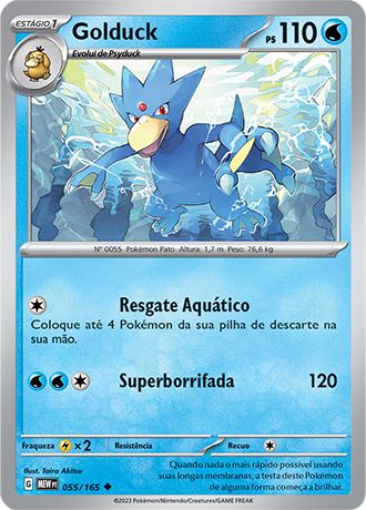 Carta Golduck (55 / 165)