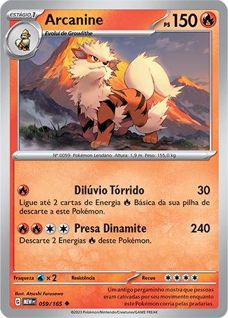 Carta Arcanine (59 / 165)