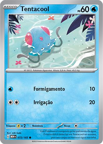 Carta Tentacool (72 / 165)