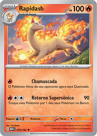 Carta Rapidash (78 / 165)