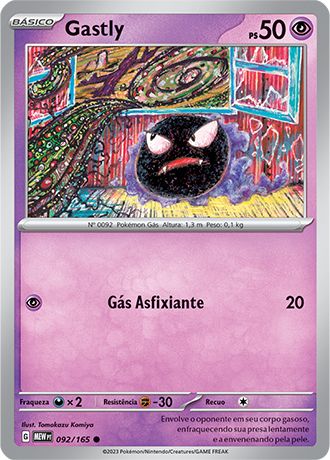 Carta Gastly (92 / 165)