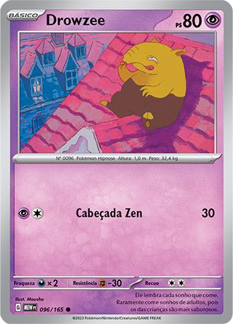 Carta Drowzee (96 / 165)