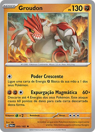 Carta Groudon (93 / 182)