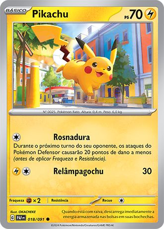 Carta Pikachu (18 / 91)