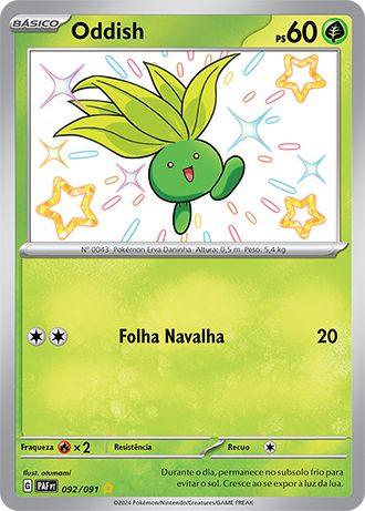 Carta Oddish (92 / 91)