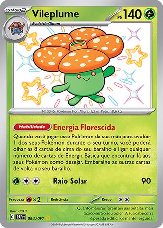 Carta Vileplume (94 / 91)