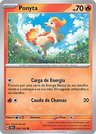 Carta Ponyta (26 / 162)