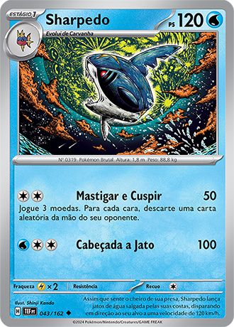 Carta Sharpedo (43 / 162)