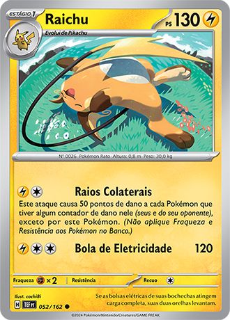 Carta Raichu (52 / 162)