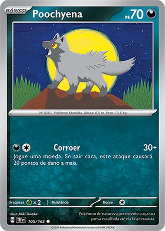 Carta Poochyena (105 / 162)