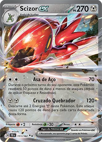 Carta Scizor ex (111 / 162)