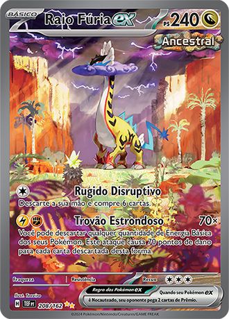 Carta Raio Fúria ex (208 / 162)