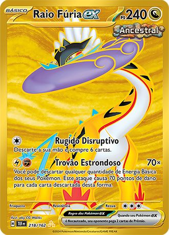 Carta Raio Fúria ex (218 / 162)