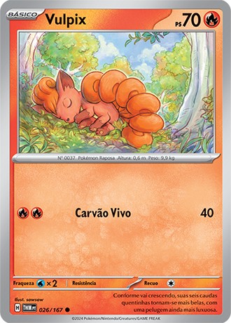 Carta Vulpix (26 / 167)