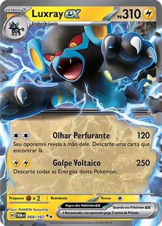 Carta Luxray ex (68 / 167)