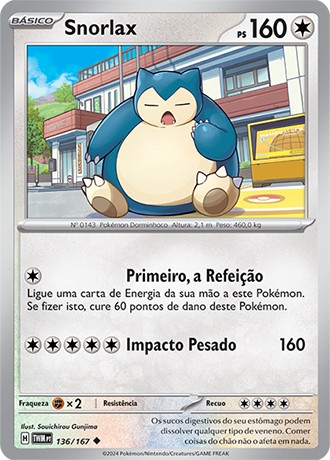 Carta Snorlax (136 / 167)