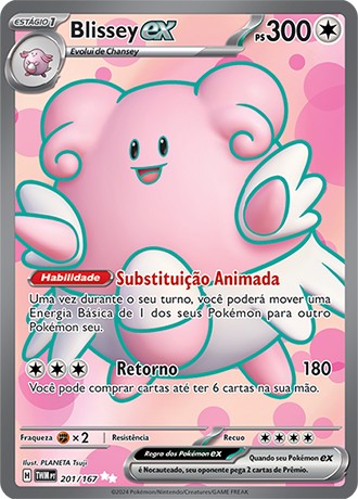 Carta Blissey ex (201 / 167)