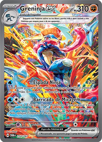 Carta Greninja ex (214 / 167)